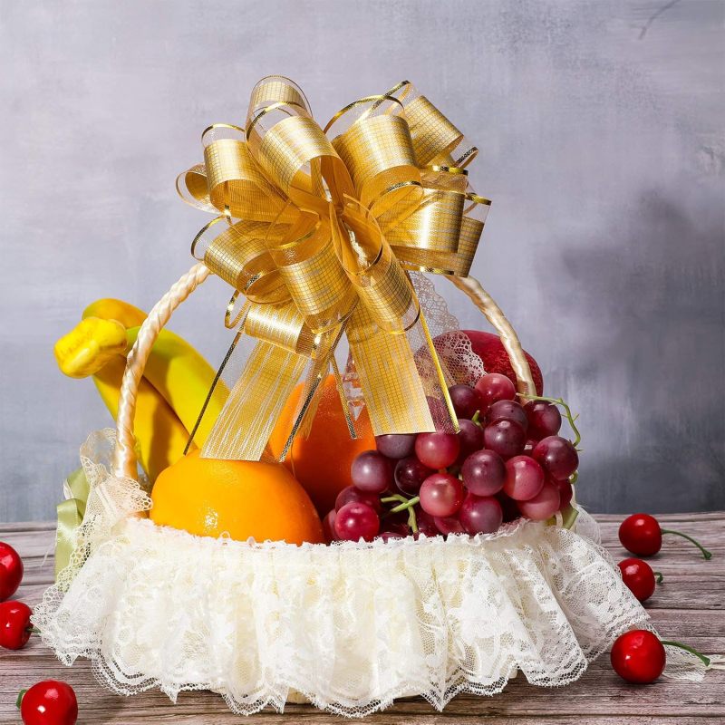 30 Piezas Lazos Grandes para Envolver Regalos Lazos para Tirar de Cinta Arcos de Regalo para San Valentin Navidad Vacaciones Decoración Cestas Regalo - Image 5