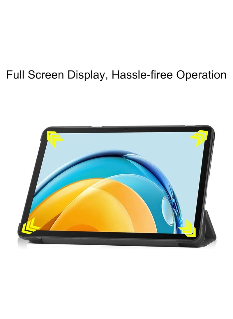 Case Compatible with Huawei Matepad SE 10.4 Inch, Multi-Angle Viewing Tri-Fold Case Ultra Slim Lightweight Stand Cover for Huawei Matepad SE 10.4”2022 Release (black)