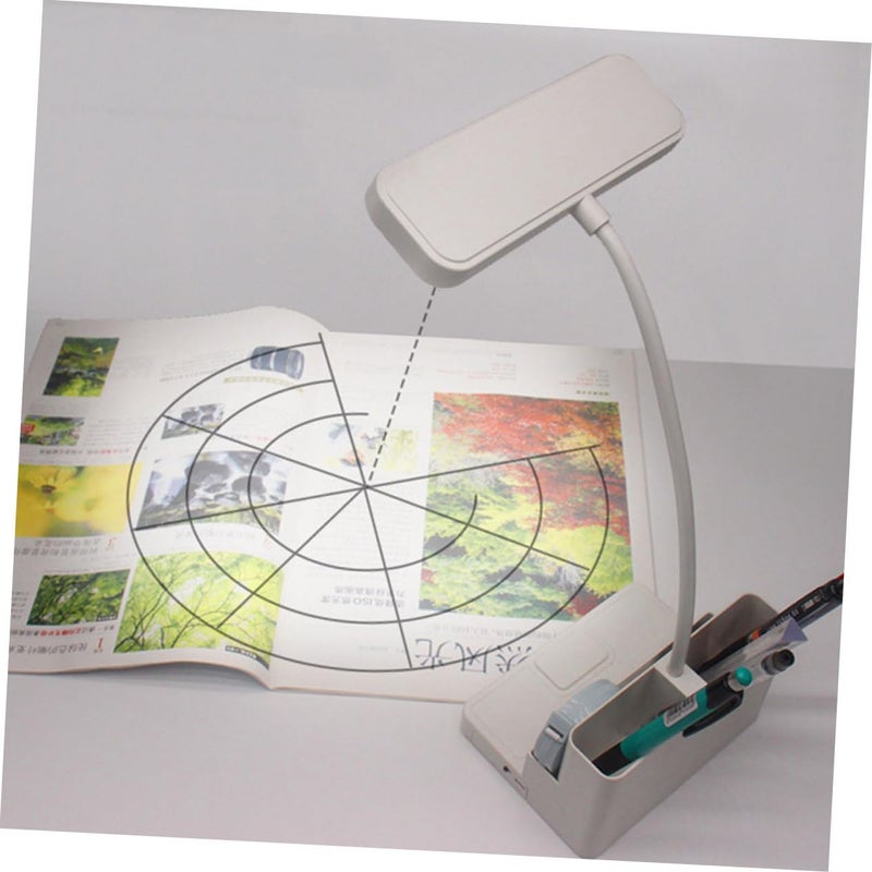 مصباح طاولة LED قابل للطي محمول مع لمسة إضاءة للقراءة والعناية بالعين بتصميم عصري للطلاب - Image 3