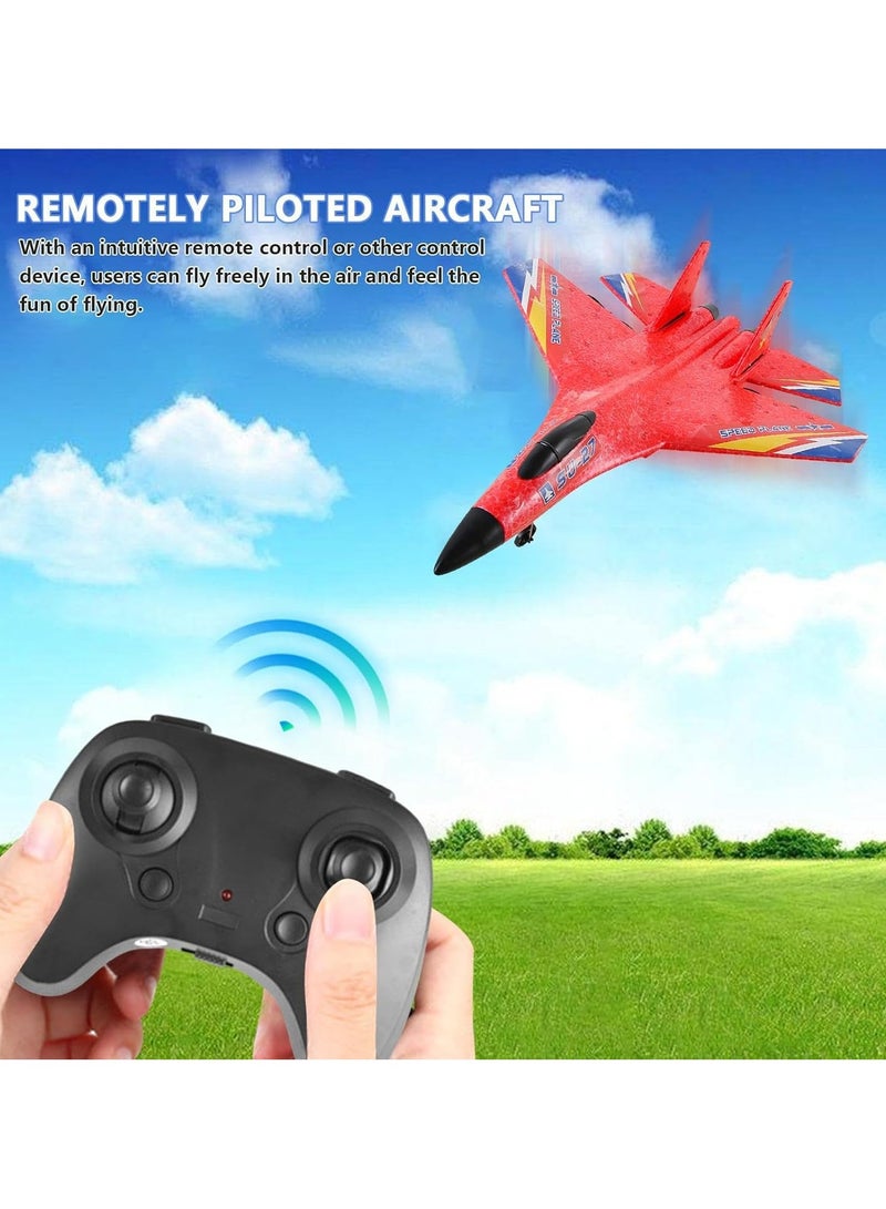 Macon RC Airplane,2.4GHz 2 Channel Remote Control Plane with Gyro Night Lights and 2 Batteries, Easy to Fly for Adults, Beginners and Kids Toy Vehicle - Image 2