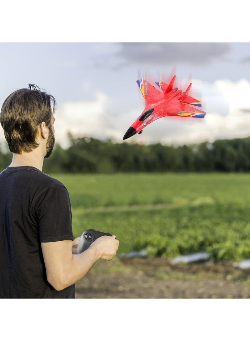 Macon RC Airplane,2.4GHz 2 Channel Remote Control Plane with Gyro Night Lights and 2 Batteries, Easy to Fly for Adults, Beginners and Kids Toy Vehicle - Image 5