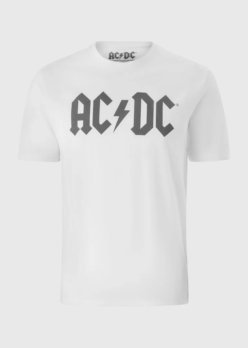 Matalan White ACDC Printed T-Shirt