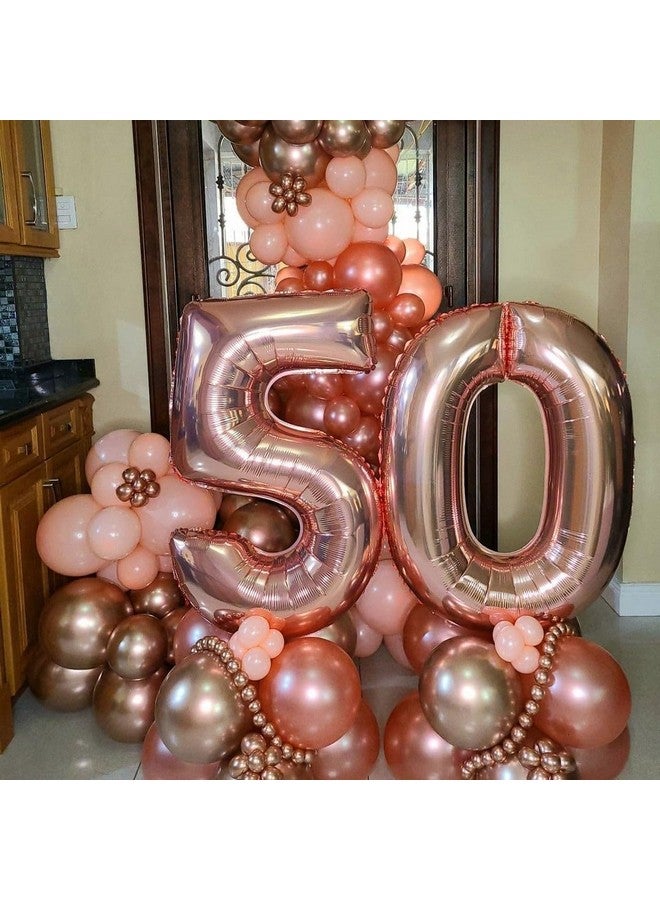 BBPOOL Rose Gold 3 Number Balloons,40 Inch Big 3 Balloon Numbers Rose Gold 3 Foil Mylar Balloons for Birthday Party Anniversary Events - Image 4