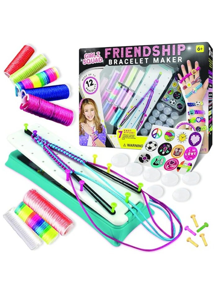 Toy Box Friendship Bracelet Maker Pre-Cut Threads  (Craft Kit  Kids Jewelry Kit)  - Image 1