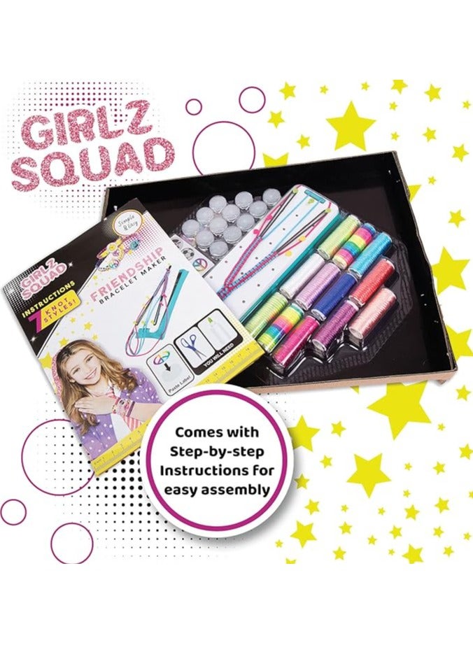 Toy Box Friendship Bracelet Maker Pre-Cut Threads  (Craft Kit  Kids Jewelry Kit)  - Image 3