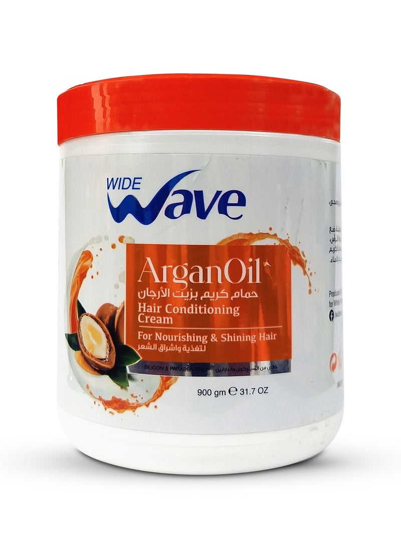 Wide Wave Argan Oil Hair Conditioning Cream - 900g - Image 1