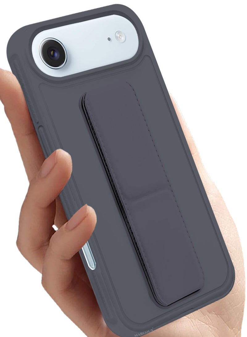 CATANES 3 Packs Premium PU Leather Case for iPhone 17 Air with Stand Function Shockproof and Anti Scratch Finger Grip with Two Privacy Screen Protector - Image 4