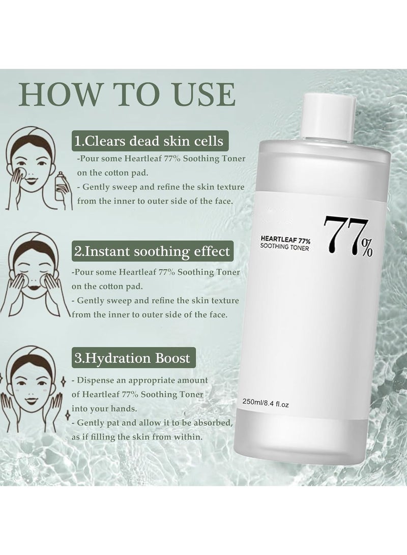 DubaiGallery Heartleaf 77% Soothing Toner 250ml - Image 2