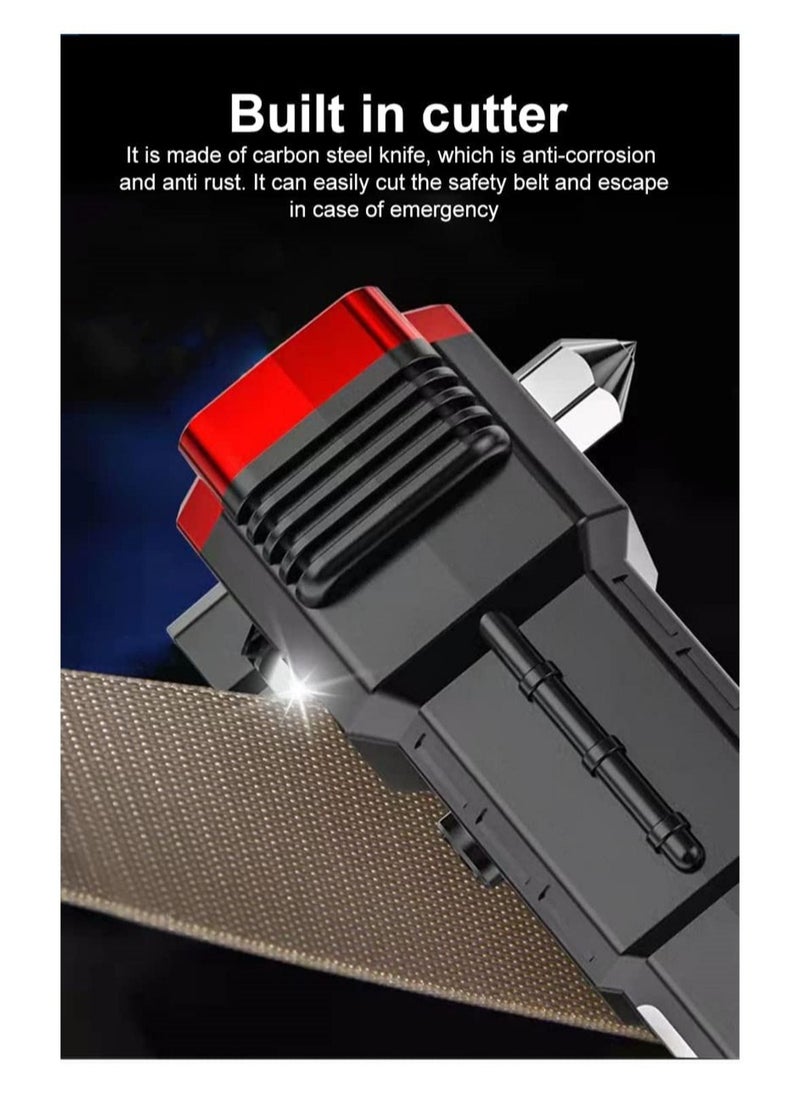 Generic - LED Torch, Super Bright Torches with 4 Lighting Modes, COB Side Light, IP44 Waterproof Camping Torch with Hammer and Cutter, USB Rechargeable Flashlight for Camping Hiking - Image 1