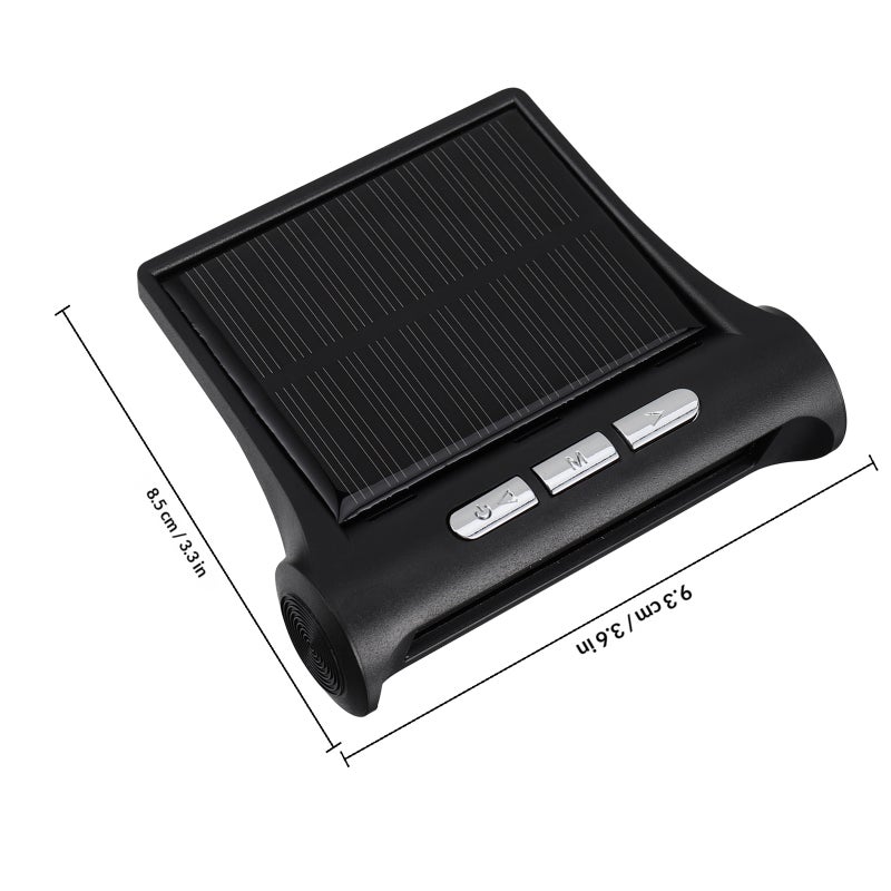 Solar Car Clock Auto Digital Watch Driving Electronic Clock Solar Clock Device - Image 2