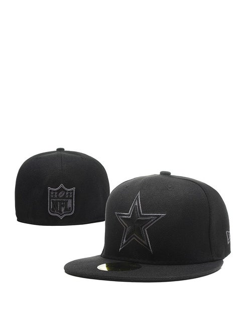 FASHION 3D Embroidered Fitted Baseball Team Cap with Closed Back for Sun Protection-56.8CM