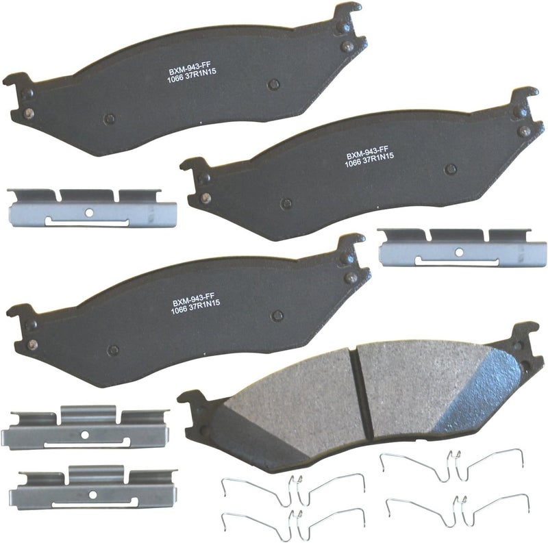 Bendix Premium SBM1066 Semi-Metallic Brake Pads for Select Models Fleetwood Bounder,Bounder Anniversary Edition,Bounder Classic,Flair,Flair LXE,Fortis,Southwind,Ford F-53 Motorhome Chassis,F-59 - Image 1