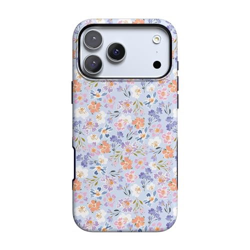 Casely iPhone 17 Pro Case | Poppy Meadows | Pastel Floral | Bold Protective Design | Compatible with MagSafe - Image 1