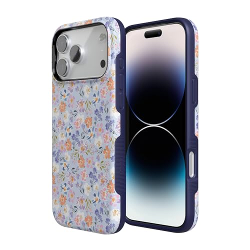 Casely iPhone 17 Pro Case | Poppy Meadows | Pastel Floral | Bold Protective Design | Compatible with MagSafe - Image 2