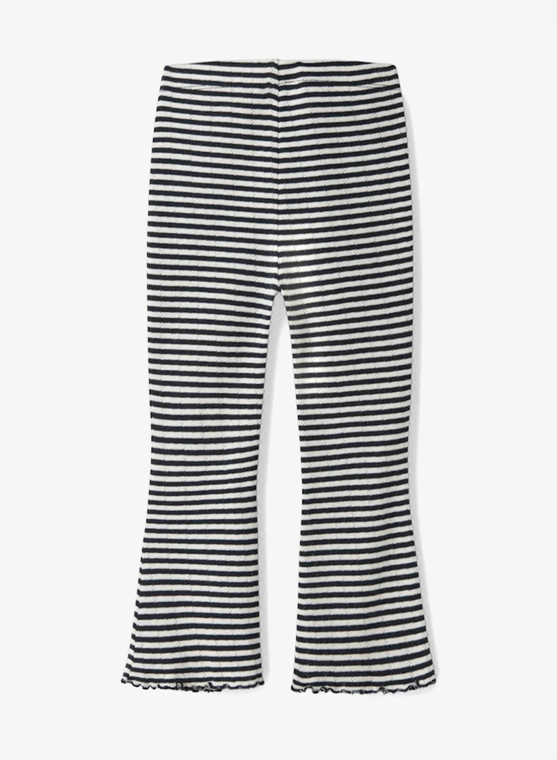 NAME IT Kids Striped Bootcut Leggings