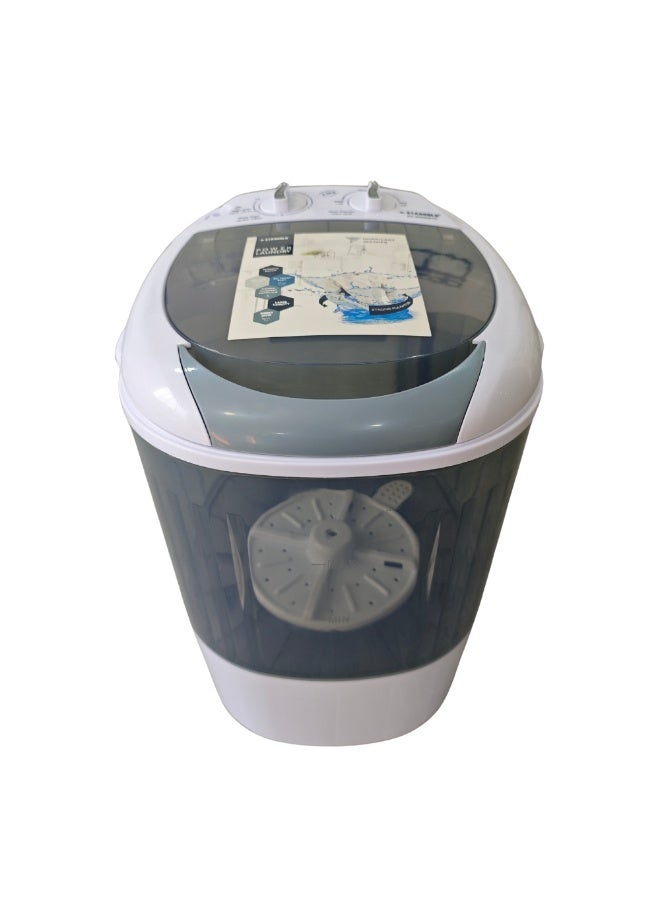 STARGOLD Mini Washing Machine Portable Washer & Spin Dryer 2.5kg Compact Semi-Automatic Laundry Machine 170W, SG-WM856TD - Image 1