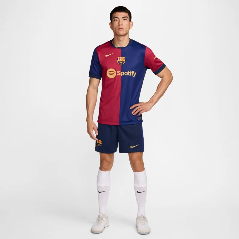 Nike Blue Men's FC Barcelona Dri-FIT Home Football Shorts - 2023/24 for Men | Best Price UAE