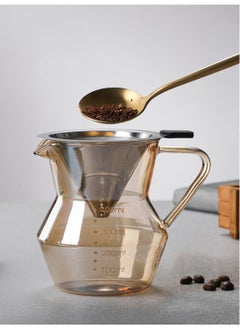 Generic Pour Over Coffee Maker Set With Stainless Steel Filter, 400ml  - Image 2