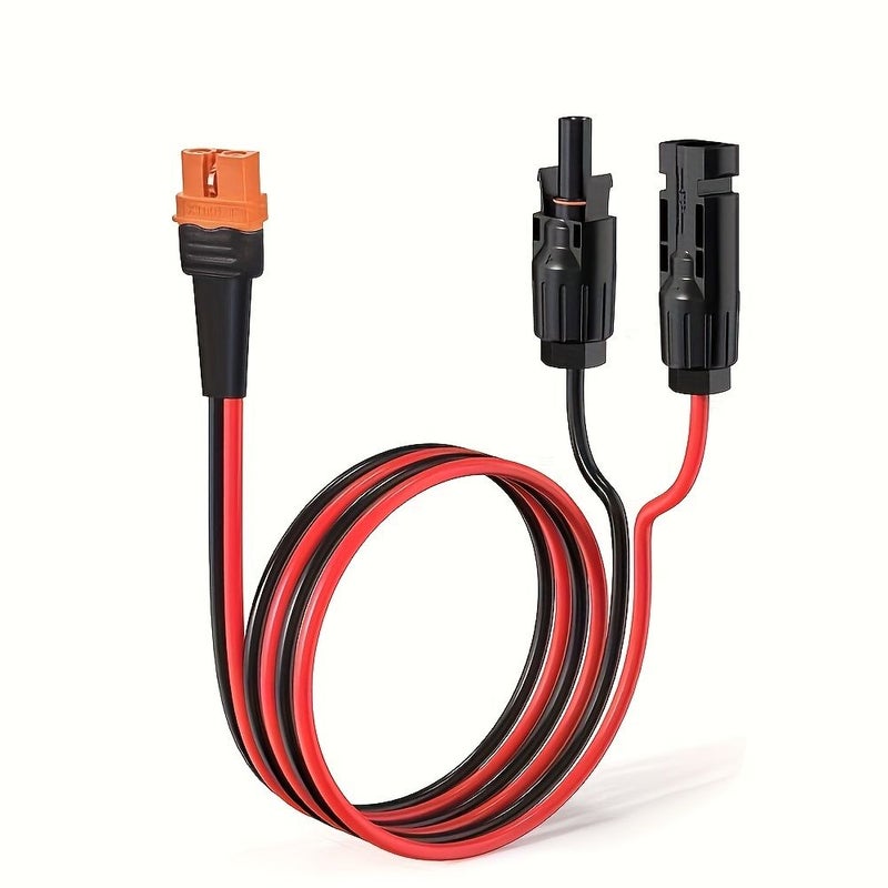 كابل محول من لوحة 12 AWG إلى XT60i، طول 20 قدم، مصنوع من البولي فينيل كلوريد والنايلون المتين، مناسب لمحطة الطاقة المحمولة والمركبات الترفيهية - Image 1