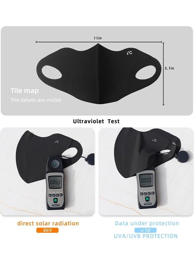 Wffo 4 Pcs 3D Breathable Face Mask, Reusable Sun Protection Mask for Daily Commute, Face Shield For Hiking Riding Exercise - Image 2