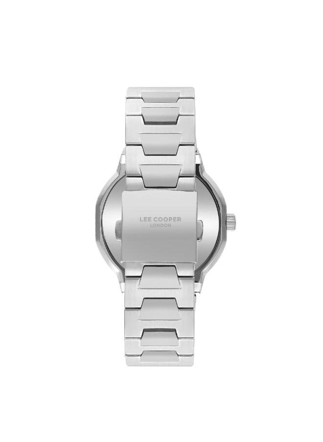 Lee Cooper LC07952.540 Men Analog Display Watch & Metal Strap Silver