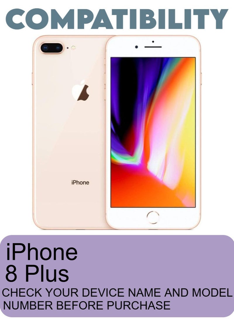 2 Pack Tempered Glass Screen Protector Clear Designed For iPhone 8 Plus Full Screen Coverage And Bubble Free