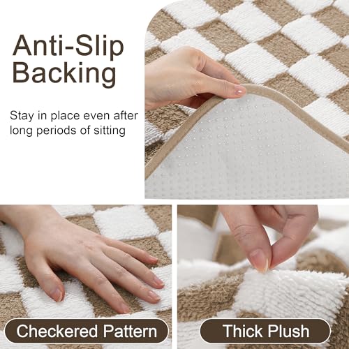 Sinotalent Couch Covers for Dogs Washable, Funny Fuzzy Pet Couch Cover, Anti-Slip Couch Covers for 3 Cushion Couch Sofa Pet Friendly, Reusable Sofa Covers for Pets. (Camel/White, 28" x 53") - Image 3