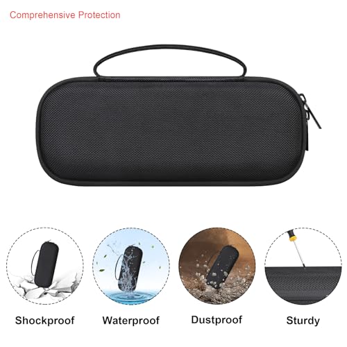 Elonbo Carrying Case ​for Beats Pill - Portable Bluetooth Speaker, Beats Pill Waterproof Bluetooth Speaker Hard Travel Bag Storage Cover Holder, Mesh Pocket Fits Charger, Black - Image 3