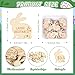 Hedeey Easter Egg Fillers30 Pack Wooden Easter Egg Tokens for KidsEaster Basket StuffersEaster Reward Tokens with 30 Different Engraved SayingsEaster Eggs Filled Activity for Kids Teens Girls BoysBunny - Image 4