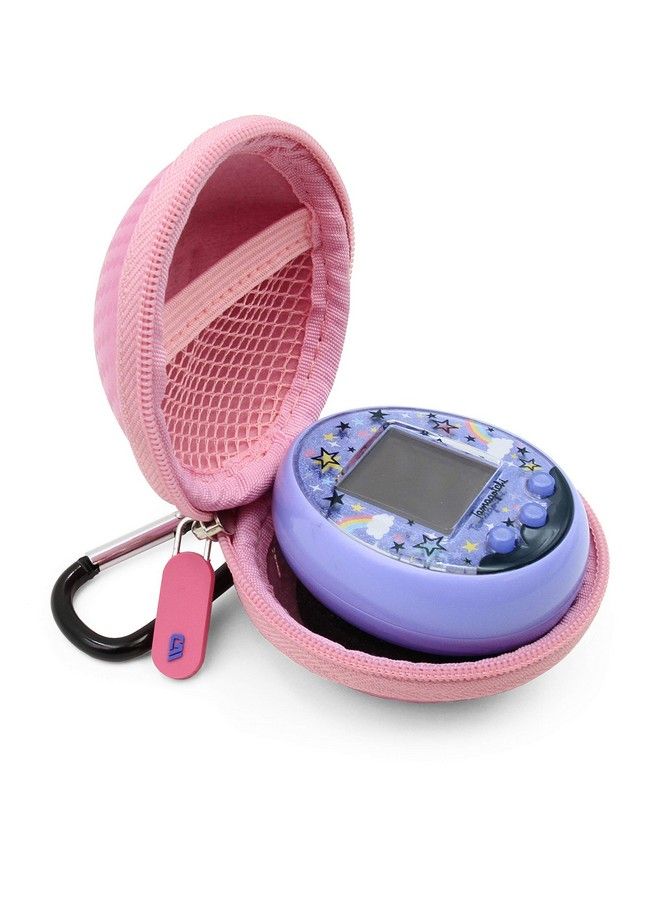 CASEMATIX Pink Carry Case Compatible With Tamagotchi On Virtual Interactive Pet Game, Includes Compact Case Only - Image 1