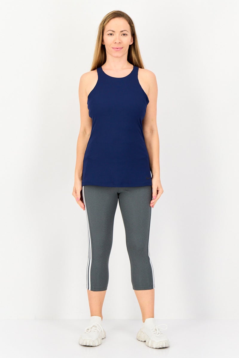 Nike Women Sportswear Fit Sleeveless Training Tank Top, Navy - Image 4