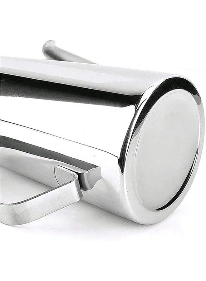 Lucky 1.5L Milk Frothing Pot Stainless Steel Pot with Lid Coffee Milk Beverage Short Spout Pot Suitable for Beverages Milk Juice Silve  - Image 5