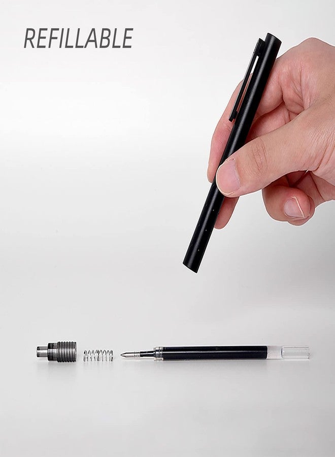 Kaco Retractable Refillable Gel Ink Pens 0.5mm Fine Point (ROCKET, 10 Pieces - Black Ink) - Image 5