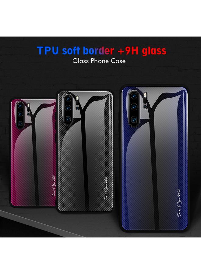 Zaboon Case For Huawei P30 Pro Texture Gradient Glass Protective Case - Image 3