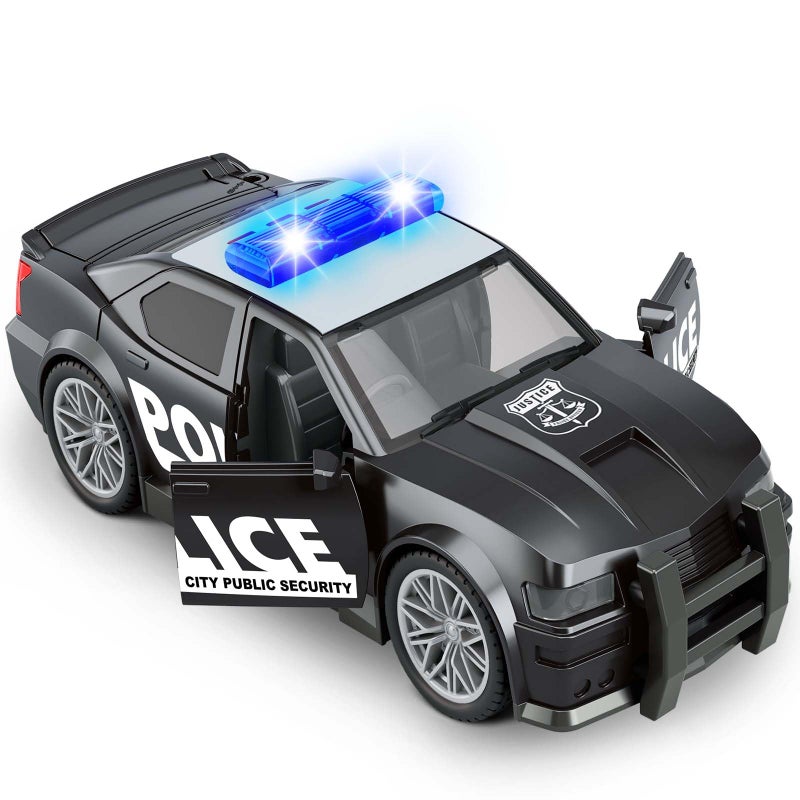 choopheme Police Car Toys for Boys 35 48 With 3 Different Flashing Lights Sound Side Doors Open FrictionPowered Wheels Pursuit Rescue Vehicle Light Up Toy Car Christmas Birthday Gift 3 4 5 Boy Toys Girl - Image 3