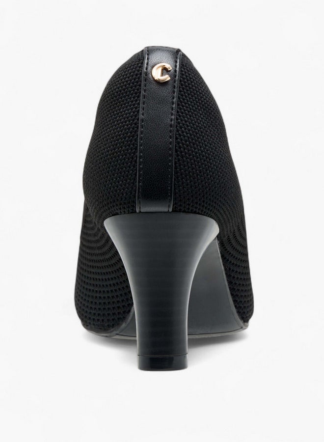 سنيكرز نسائي فلاي نيت بنعل سميك وكعب مخروطي