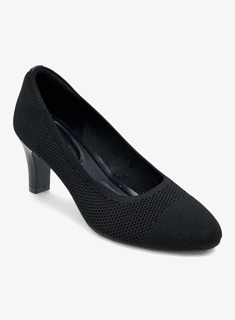 لو كونفورت سنيكرز نسائي فلاي نيت بنعل سميك وكعب مخروطي