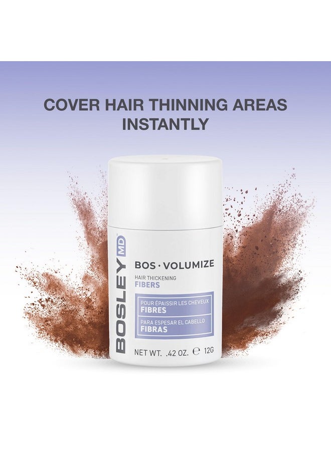 BOSLEYMD BosleyMD Professional Strength Hair Thickening Fibers, Medium Brown, 0.42 Ounce (Pack of 1)  - Image 2