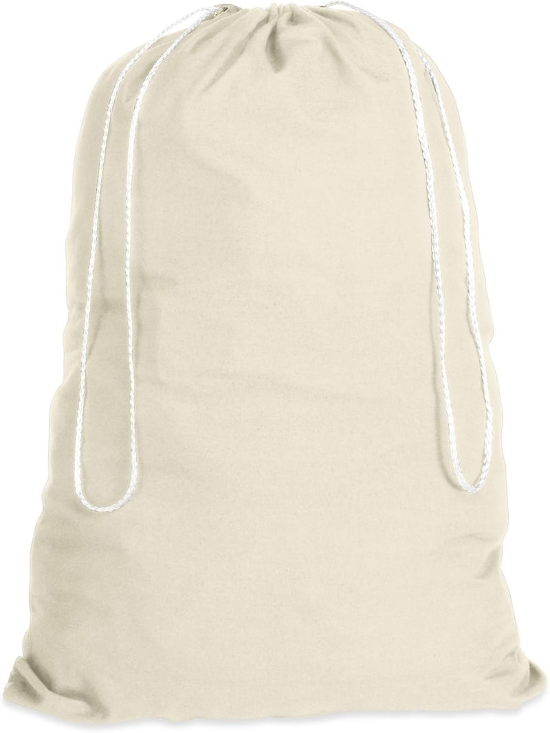 Whitmor Cotton Laundry Bag - Durable Natural Duffle for Laundry Storage - Image 1