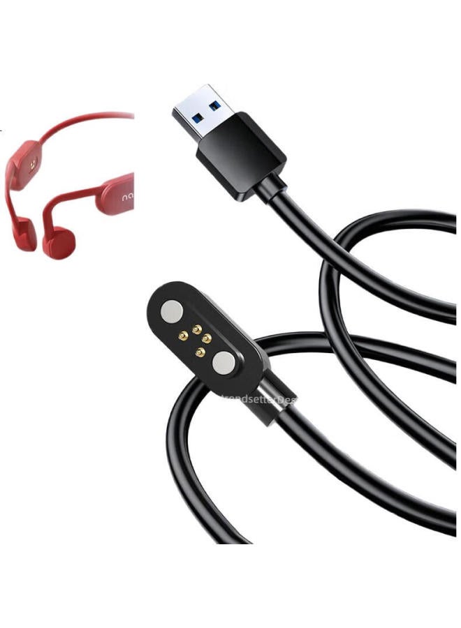 Win Potential Yingqian Bone Conduction Bluetooth Headphones Charging Cable Compatible With Nank Nank Runner2, Tipping Point Q50, Y12, Dailings S800, Xiaoyou X18/X8/X8Pro/Y9 Magnetic Charging Cable - Image 1