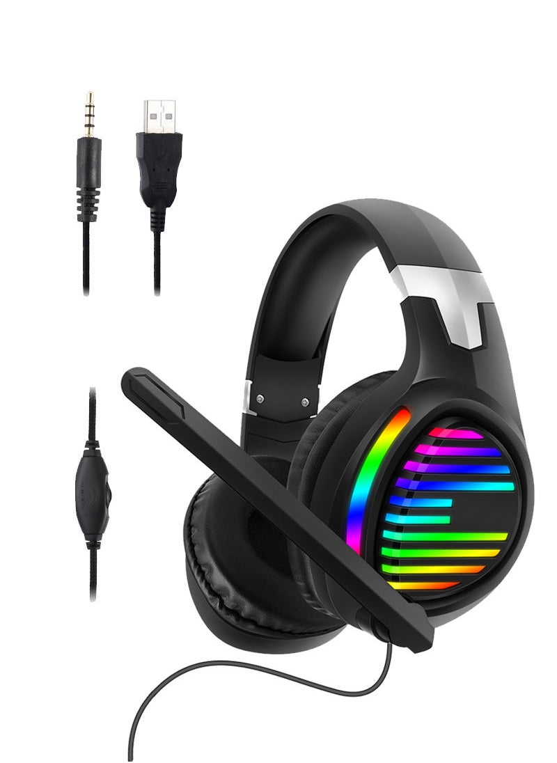 Flash Hawk - G3 RGB Wired Over Ear Gaming Headset with Microphone - Image 1