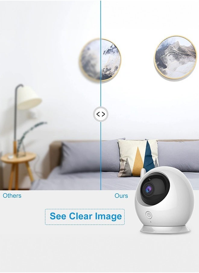 Occuwzz - Baby Monitor with Camera Audio 4.3 Inch Display 360° Rotation Range 8 Lullaby Monitor for Babies and Elderly - Image 1