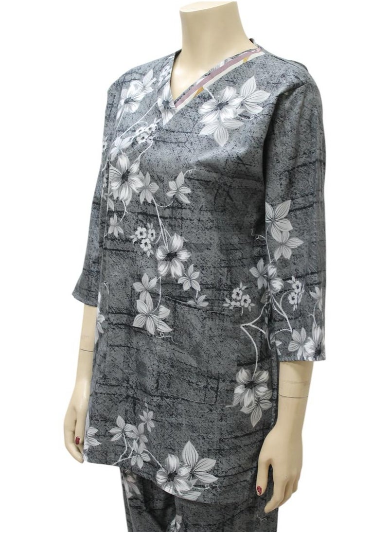 1home - Housemaid Uniform Maid Nanny Scrub Suit 3 piece set - Image 1