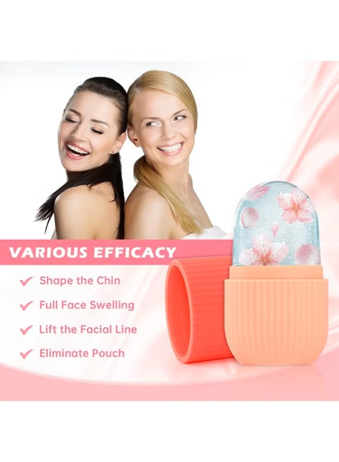إسكدنيا آيس رول للوجه ، جمال الوجه والتدليك Ainkcne رقيق مهدئا الوردي - Image 5