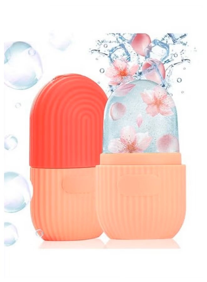 إسكدنيا آيس رول للوجه ، جمال الوجه والتدليك Ainkcne رقيق مهدئا الوردي - Image 2