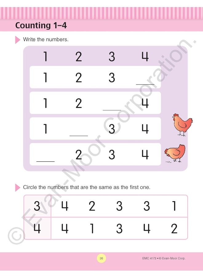 Evan Moor Educational Publishers At Home Tutor Math, Grade Pre-K  - Image 5