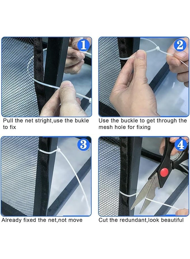 HAVEN Baby Safety Stair Railing Net Children's Outdoor Balcony Fence Protection Mesh No Drilling For Dog Cat Window 300x78cm Black - Image 2
