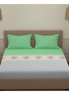 Portico New York Portico New York Super King Size Multicolor Bedsheet with 2 Pillow Covers (274 x 274 CM) (Lavender 5)  - Image 1