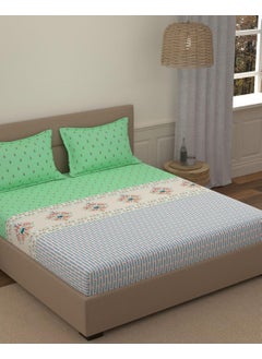 Portico New York Portico New York Super King Size Multicolor Bedsheet with 2 Pillow Covers (274 x 274 CM) (Lavender 5)  - Image 2