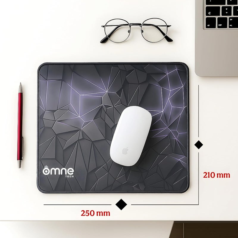 omne TECH Mousepad for Desk | Smooth Waterproof Surface, Anti-Slip Rubber Base, Durable & Comfortable Mouse Pad for Office, Laptop & Computer (Pruple) - Image 5